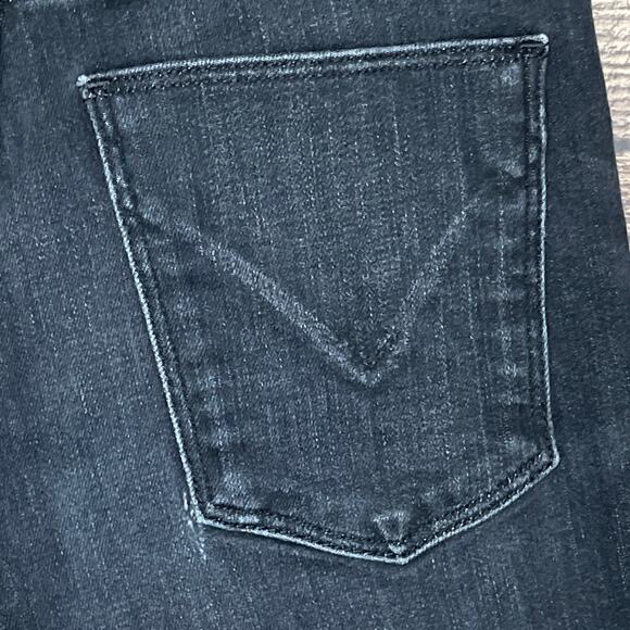 Hudson Barbara High Waist Super Skinny Blue Black Two Tone Jeans Size 25 - Picture 7 of 12